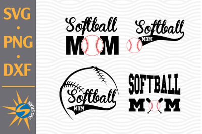 Softball Mom SVG, PNG, DXF Digital Files Include