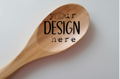 Wooden Spoon Mockup&2C; Kitchen Mockups&2C; Photo&2C; Cooking&2C; Cuisine&2C; Flat La