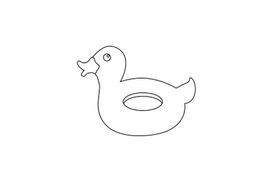 Duck Buoy Outline Icon