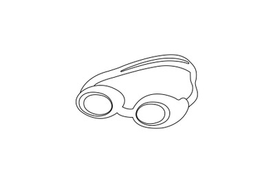 Swimming Glasses Outline Icon