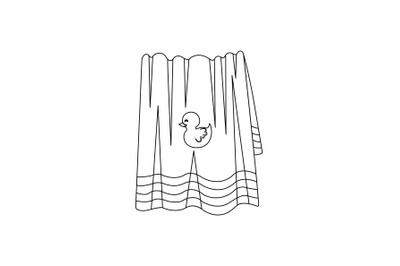 Towel Swimming Pool Outline Icon