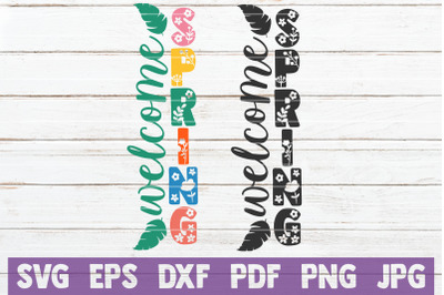 Welcome Spring SVG Cut File