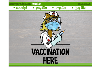 cartoon cat nurse with covid vaccine cut file | coronavirus clip art |