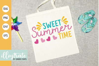 Sweet Summer Time SVG Cut File | Summer SVG | Beach SVG