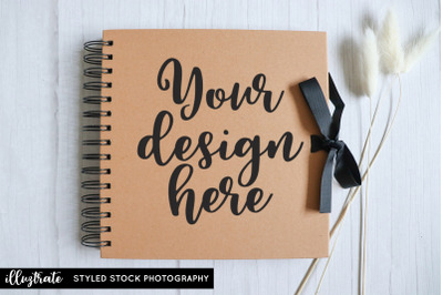 Scrapbook Album Mockup | Wedding Album Mockup | Kraft Album Mockup