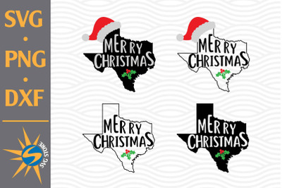 Texas Christmas SVG&2C; PNG&2C; DXF Digital Files Include