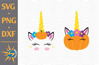 Unicorn Halloween SVG, PNG, DXF Digital Files Include