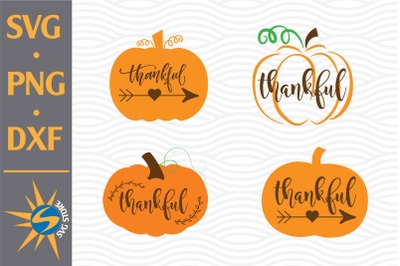 Thankful Pumpkin SVG, PNG, DXF Digital Files Include