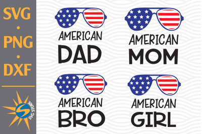 All American Family SVG, PNG, DXF Digital Files Include