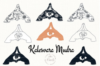 Kalesvara Mudra with mehendi pattern