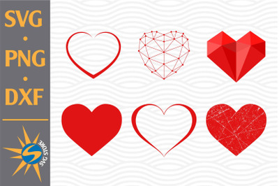 Heart SVG&2C; PNG&2C; DXF Digital Files Include