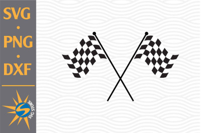 Checkered Flag SVG, PNG, DXF Digital Files Include