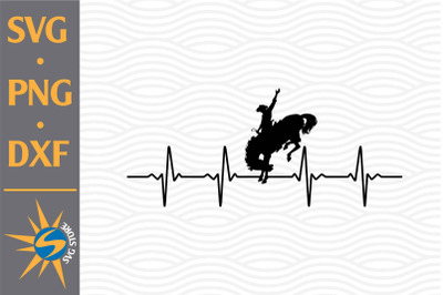 Cowboy Heartbeat SVG, PNG, DXF Digital Files Include