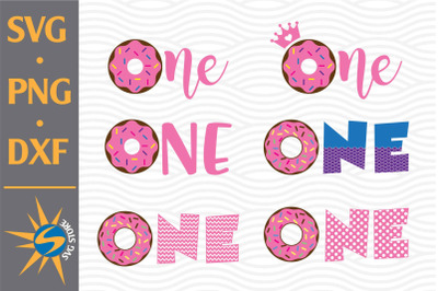 One Donut SVG, PNG, DXF Digital Files Include