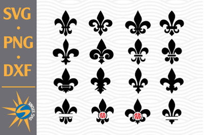 Fleur De Lis SVG&2C; PNG&2C; DXF Digital Files Include