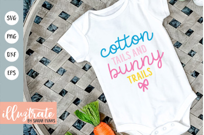 Cotton Tails  SVG Cut File | Easter SVG | Easter egg SVG