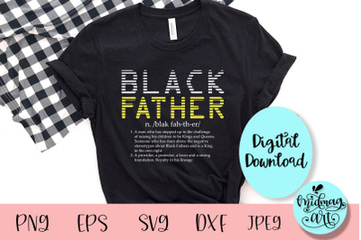 Black father definition svg, father&#039;s day svg