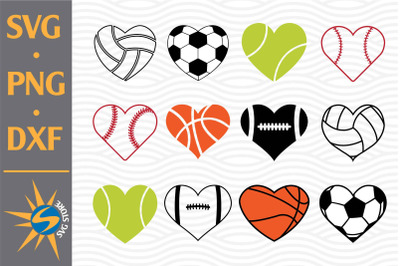 Heart Sport SVG, PNG, DXF Digital Files Include