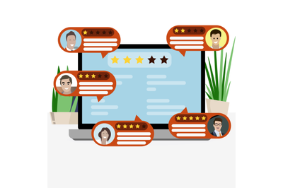 Feedback and review ranking, evaluation web service