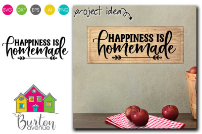 Happiness is Homemade Kitchen SVG File