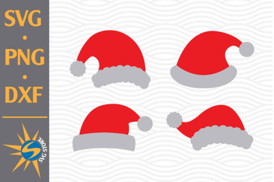 Santa Hat SVG&2C; PNG&2C; DXF Digital Files Include