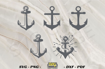 Anchor SVG Clipart Bundle | Printable and cut file digital download