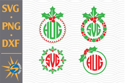 Christmas Holly SVG&2C; PNG&2C; DXF Digital Files Include