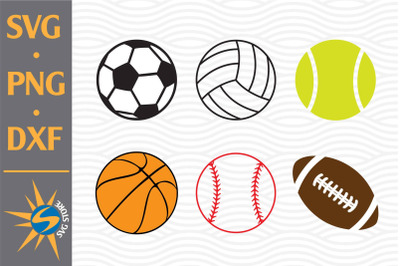 Sport Ball SVG, PNG, DXF Digital Files Include