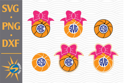 Basketball Monogram SVG&2C; PNG&2C; DXF Digital Files Include