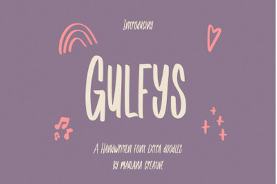 Gulfys Handwritten Font Extra Doodles