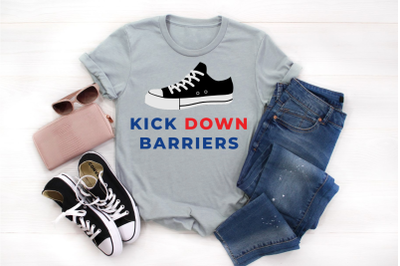 Kick Down Barriers Sneakers | SVG | PNG | DXF | EPS