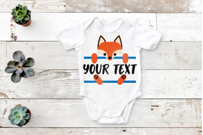 Peeking Fox Split | SVG | PNG | DXF | EPS