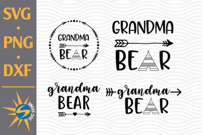 Grandma Bear SVG, PNG, DXF Digital Files Include