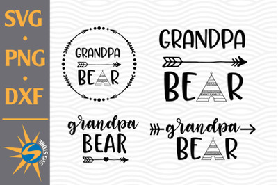 Grandpa Bear SVG, PNG, DXF Digital Files Include