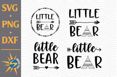 Little Bear SVG, PNG, DXF Digital Files Include