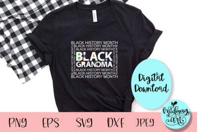 Black grandma svg, black history month svg