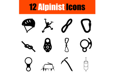 Alpinist Icon Set