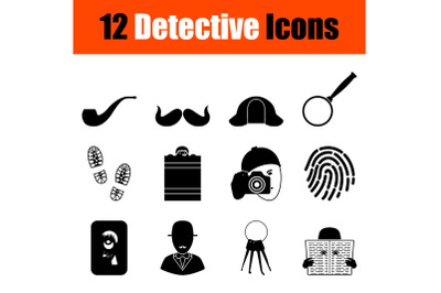 Detective Icon Set