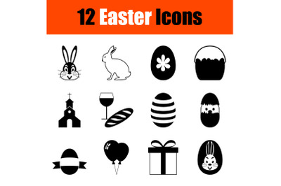 Easter Icon Set