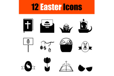 Easter Icon Set