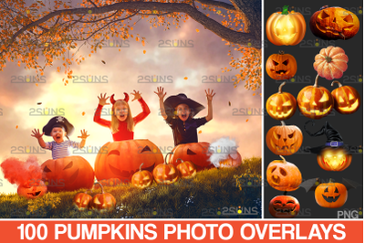 100 Halloween overlay &amp; Halloween pumpkin overlays: Photoshop overlay