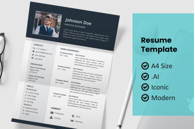 Moderne resume design template