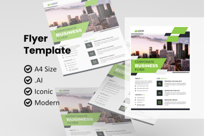 Corporate business flyer template