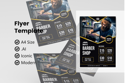 Barbershop flyer template