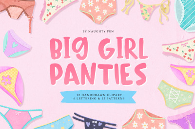 Big Girl Panties Girl Power Clipart and Lettering Phrases