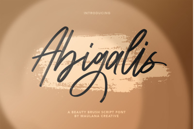 Abigalis Beauty Brush Script Font