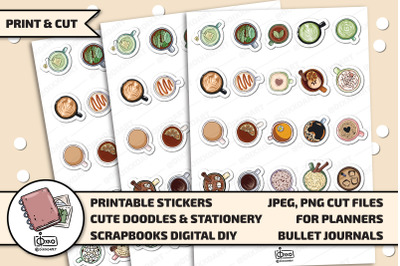 Pirate Printable Digital Stickers