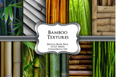 Bamboo Textures Digital Paper Pack