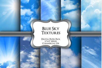 Blue Sky Textures Digital Paper Pack