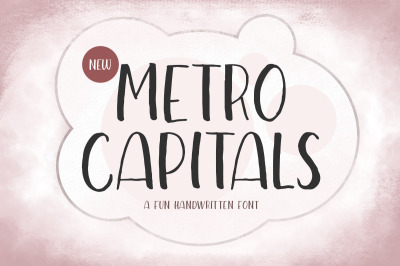 Metro Capitals - A Fun Handwritten Font